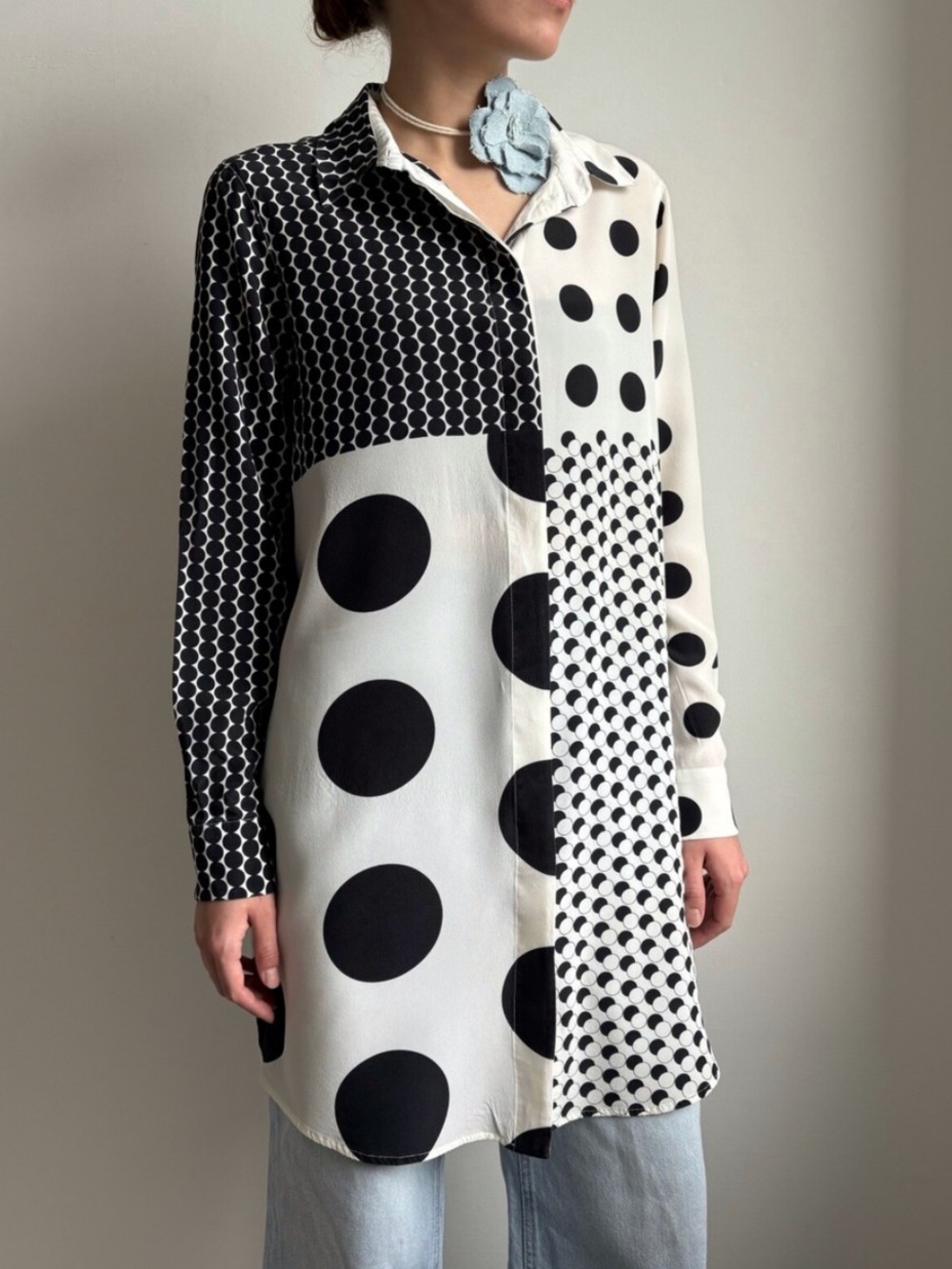 Alfani Button Down Geometric Shirt